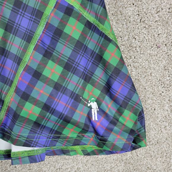 William Murray Athletic Tennis Golf Skort Women M Green Plaid Pockets Activewear - Picture 6 of 13
